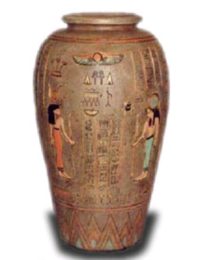 Vase gyptisch braun 63 cm