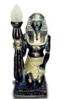 Pharao mit Lampe schwarz  58 cm