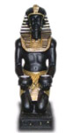 Faraon z swiecznikiem czarno zloty 56 cm