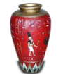 Vase gyptisch rot 63 cm