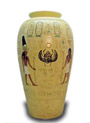 Vase gyptisch gelb 50 cm